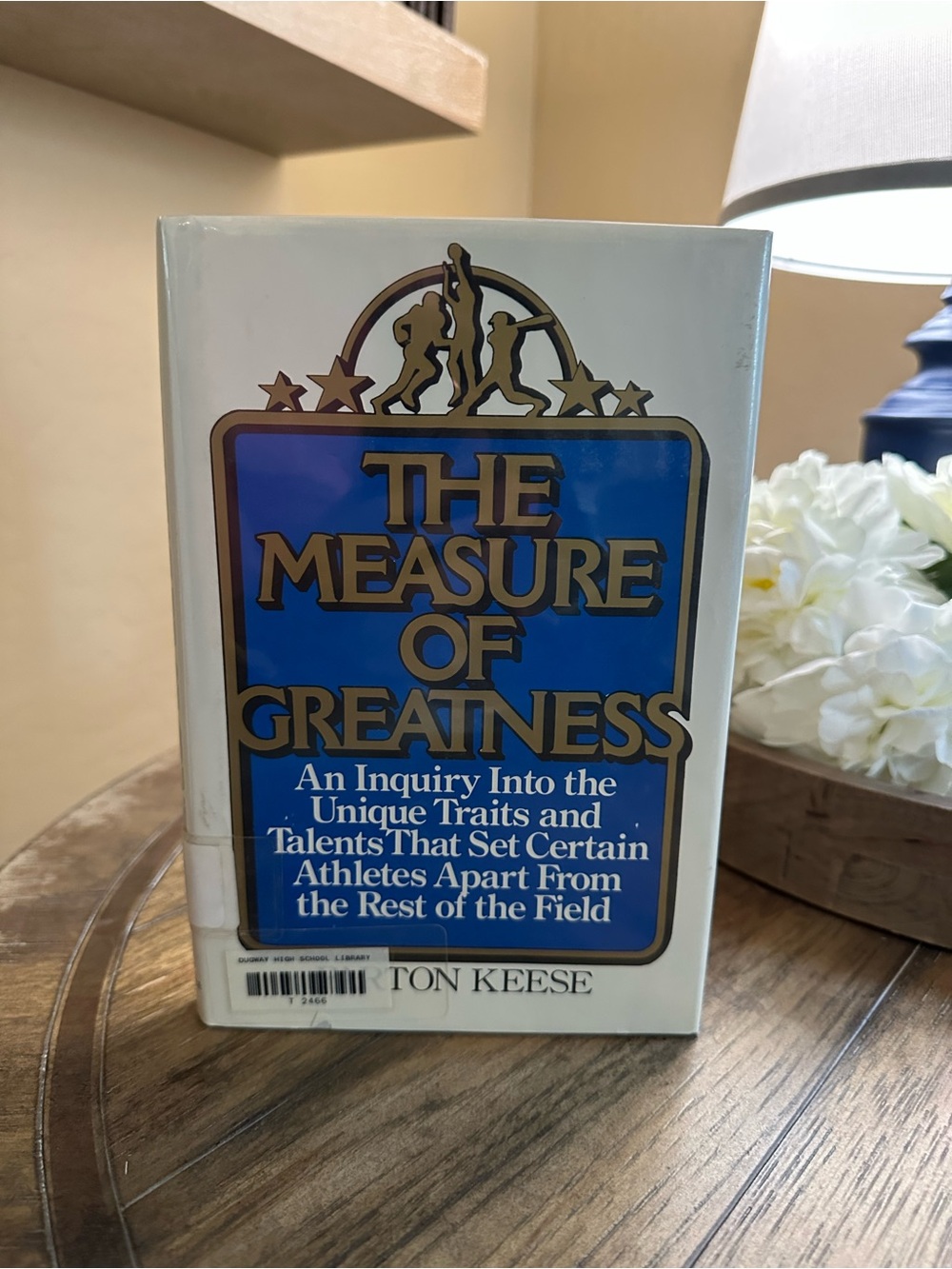The Measure of Greatness Hardcover Book - Blue & White Cover vintage sports
